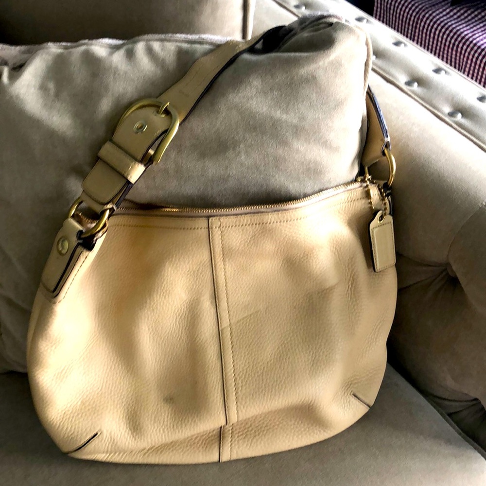 Coach leather soft pebble collection shoulder bag